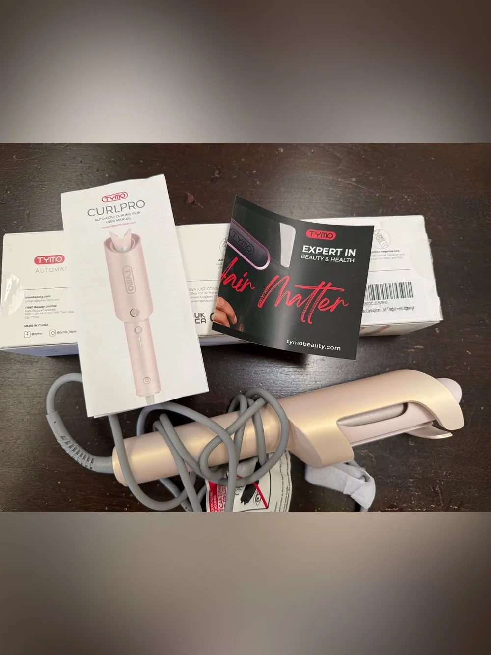 Tymo CurlPro Automatic Hair Curler in Rose Gold - Easy Salon Curls